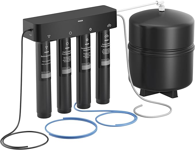Moen 4-Stage Under Sink Reverse Osmosis Advanced Water Filtration System, F9900