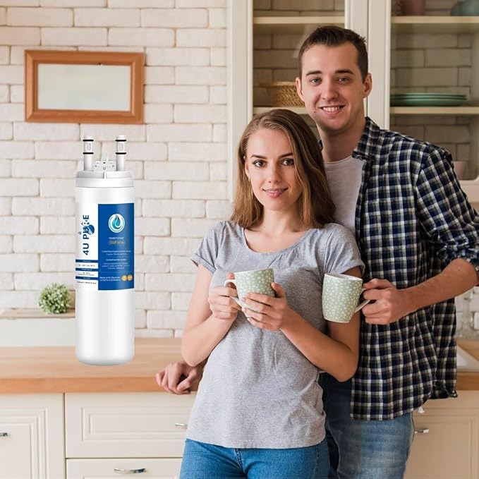 WF3CB Refrigerator Water Filter, Replacement for Pure Source 3, 706465, 242086201, 242086203, 242294501, 242069601, AP4567491, WF425, 1 Pack (Height 9 inches)