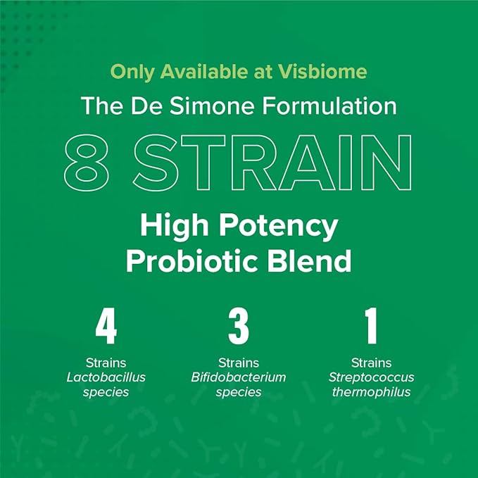 Visbiome® GI Care - High Potency Probiotic - 112.5 Billion CFU Live Probiotics, Original De Simone Formulation, Made in USA, 240 Capsules.