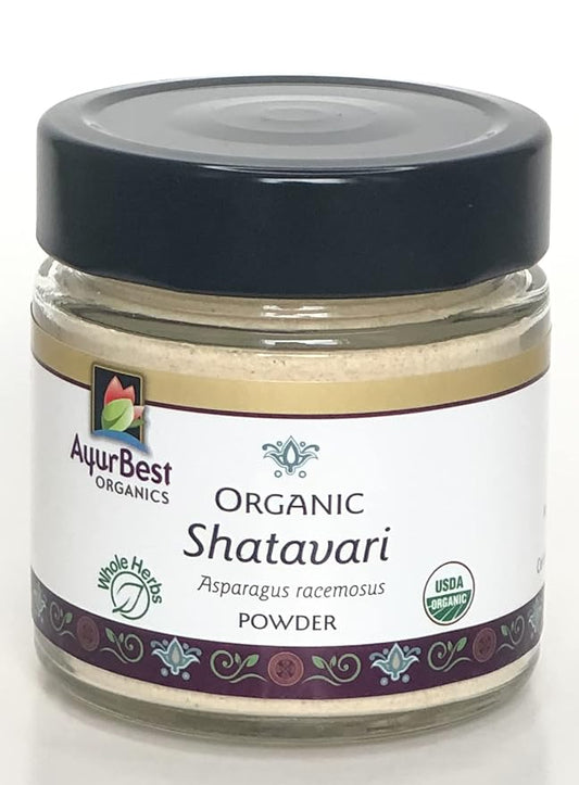 Ayurbest Organics Organic Shatavari Powder, (Asparagus racemosus), 100% USDA Organic, Kosher, Ayurvedic Herbs & Spices
