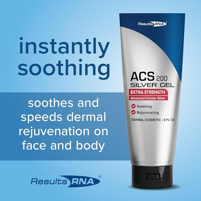 Results RNA - ACS 200 Silver-Glutathione Gel – Advanced Cellular Colloidal Silver Gel for Wound Care & Superior Dermal Healing. Clinically Proven. Recommended by Doctors Worldwide (8 oz)