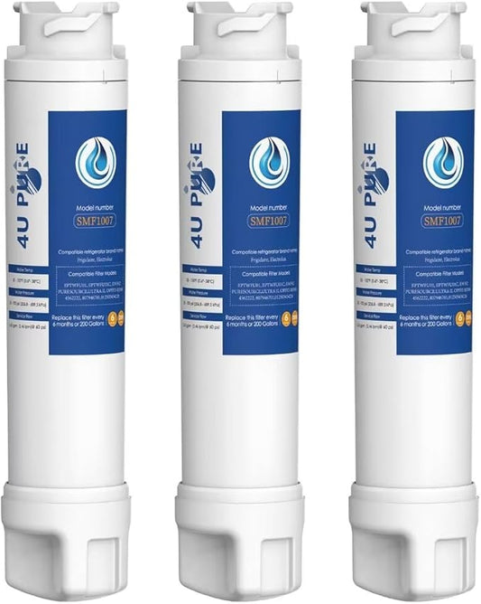 EPTWFU01 Water Filter Replacement, Compatible with Frigidaire EPTWFU01, Рurе Sоurсе Ultra II, EWF02, 012505454226, 4562222, Pack of 3