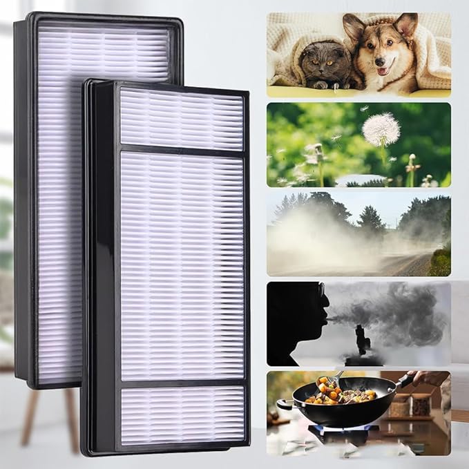 Air Purifier Filters for Honeywell HRF-H1 HRF-H2 HPA050 HPA060 HPA150 HPA160 HHT055 HHT155 Series Air Purifiers - Performance Plus Filter Replacement - 2 Filter and 8 Carbon Filters