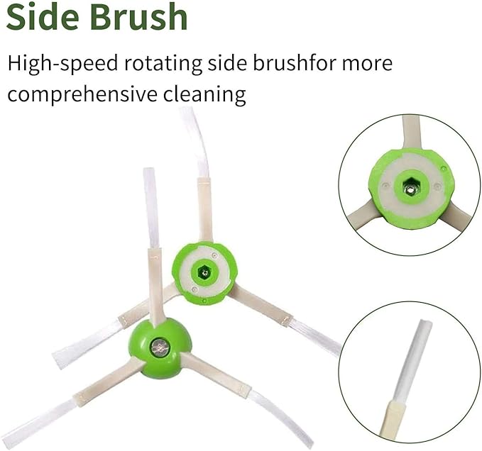 26 Pack Replacement Parts for iRobot Roomba j7(7150) j7+ (7550) i3(3150) i3+(3550) i4 i6 i6+(6550) i7(7150) i7+(7550) i8 i8+ Robot,2 sets Roller Brushes,8 Filters,8 Side Brushes,8 Dust bags