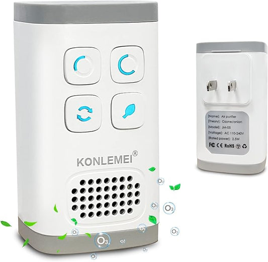 Ozone Air Purifier, Quickly Purifying Air and Eliminate Odor, Smoke in Pet Room, Bathroom, Kitchen, Shoe Cabinet, etc