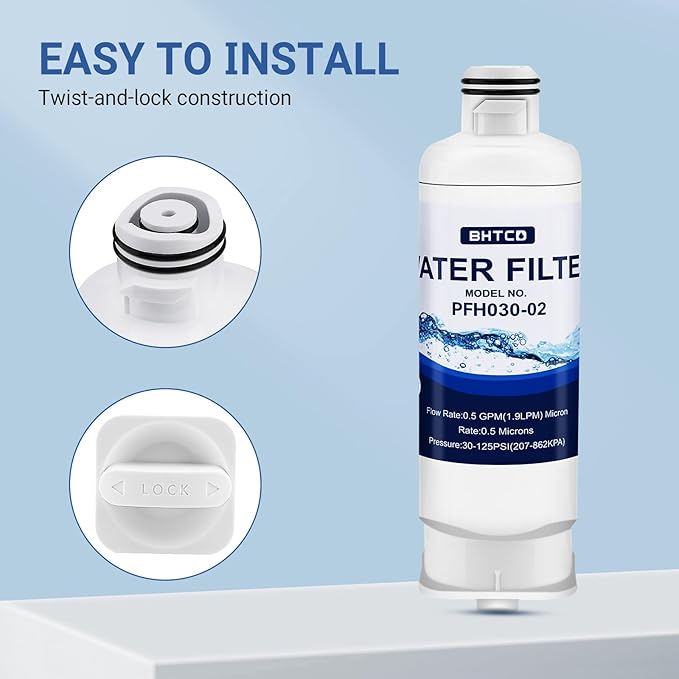 Water Filter Replaces Sam&sung Model RF23BB8600QL/ RF30BB6600QL/ RF30BB660012/ RF30BB6200QL/ RF29BB860012/ RS28CB760012(AA Included) Refrigerator Replacement- 2 PCS