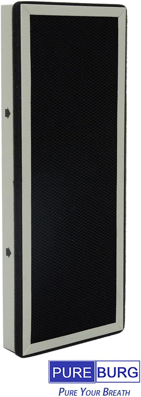 PUREBURG Replacement Filter Set Compatible with Membrane Solutions MS18 Air Purifier,2-Pack H13 HEPA 4-Stage Filtration Activated Carbon Air Clean Dust VOCs Odor