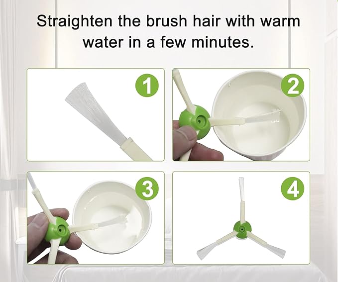 Replacement Parts and Accessories Compatible for iRobot Roomba i3, i4, E5, E6, E7, I, E & J Series Vacuum Cleaners - 1 Set of Rubber Brushes 4 HEPA Filters & 5 Side Brushes