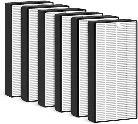 Nispira F1 C01 T02 HEPA Replacement Filter for 3M Filtrete Room Air Purifier FAP-C01-F1, FAP-T02-F1, FAP-C01BA-G1, FAP-T02WA-G1, FAP-ST02W, FAP-ST02N. 12 in. x 6.75 in. Part FAPF-F1-A. 6 Pack