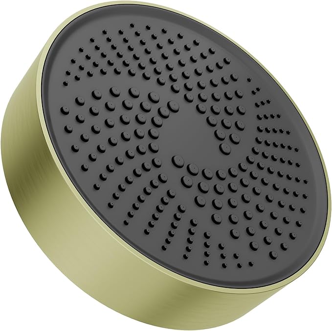AULEEND，high pressure shower heads，with Anti-Clog Rubber Jets - 360° Rotation Adjustable Shower Head -7.87inches (Oil Rubbed Bronze)