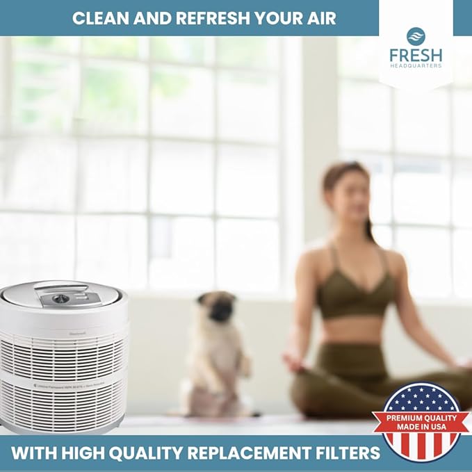Premium Activated Carbon and Zeolite Prefilter - Versatile 10" x 46.5" Dual Action Carbon Replacement Filter & Extends HEPA Filter Life, Compatible w/Honeywell Air Purifiers Models