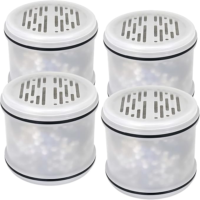 Shower Head Filter Replacement Cartridge for MakeFit Filtered Shower Head - H5H117 (4-PACK)