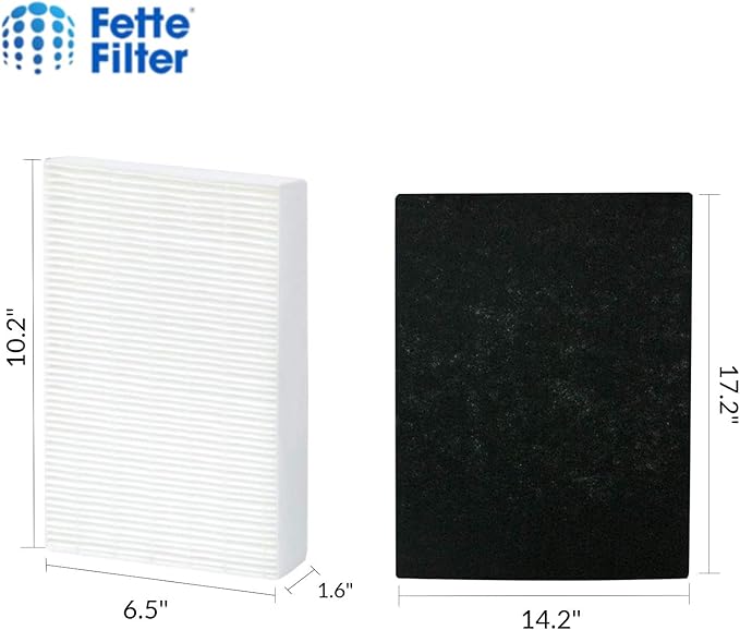 Fette Filter - HEPA Air Purifier Set, 3 HEPA + 4 Pre-Filters, Compatible with Honeywell HPA300, HPA304, HPA8350 & More