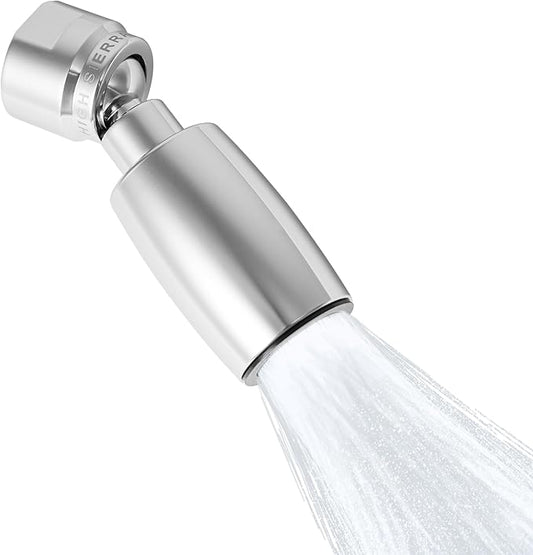 High Sierra Showerheads® - CLASSIC™ Solid Metal 1.8 GPM Award Winning, Low Flow Shower Head, Patented Nozzle Never Clogs - Polished Chrome Finish