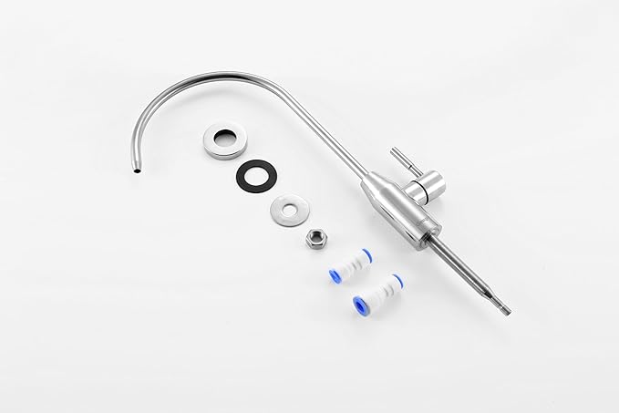 Reverse Osmosis Drinking Water Filter Tap Bar Sink Filtered Kitchen Faucet (Chrome)