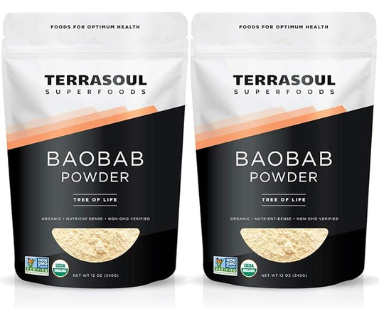 Terrasoul Superfoods Organic Baobab Fruit Powder, 1.5 Pounds