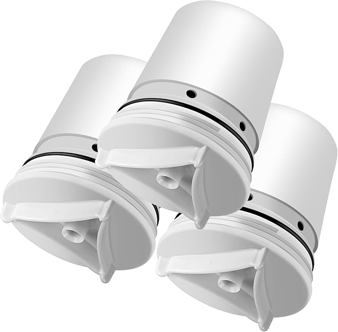Faucet Water Filter, Replacement for Culligan FM-15 Faucet-Mount Water Filter, Culligan FM-15RA Filtration System, NSF Certified, White Finish, 3 Packs