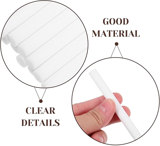 FRCOLOR 150pcs Essential Oil Diffuser Sticks Aromatherapy Car Diffuser Sponges Humidifier Filter Replacement Wick Absorbent Sticks