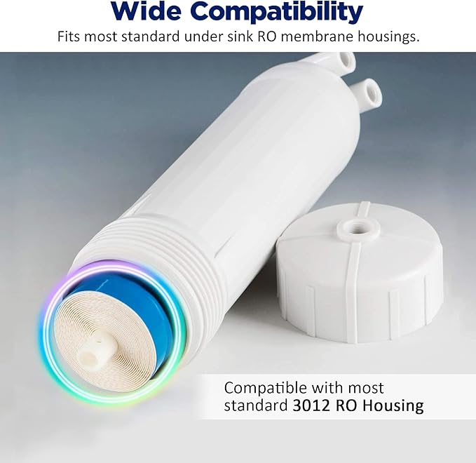 Membrane Solutions 600 GPD RO Membrane 3.0"x12" Reverse Osmosis Membrane for Maple Sap Concentrate DIY RO System for Maple Syrup