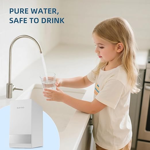 Slevoo SJ-RO75R Reverse Osmosis System 700 GPD Under Sink RO Water Filtration System, NSF/ANSI 58 Certified, 99% Effective Filtration for Water Pollutants, 3:1 Pure to Drain