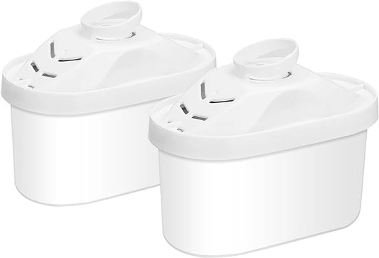 Hskyhan Alkaline Water Filter - Replacement Pitcher Water Filters, Cartridge Improve PH, 7 Stage Filteration System To Purify, 2 Pack