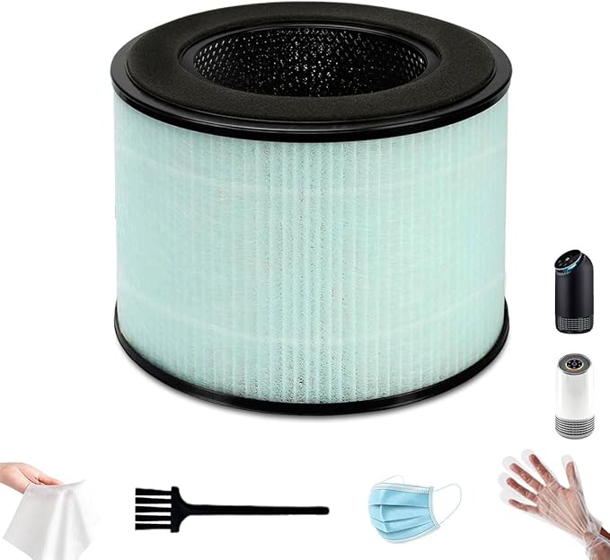 BS-08 H13 Upgraded True HEPA Replacement Filter, Compatible with PARTU BS-08 HEPA Air Purifier, Better Filtration and Odor Reduction, 1-Pack