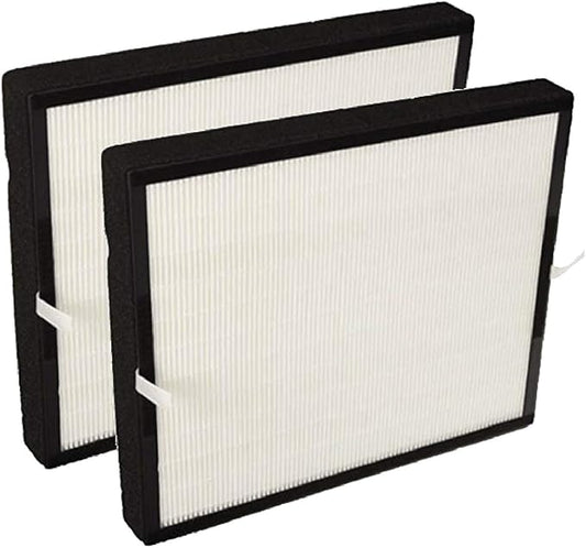 Nispira True HEPA Activated Carbon Air Filter Replacement Set Compatible with Air Purifier A350 A375. Compared to Part BF25A 2 Packs