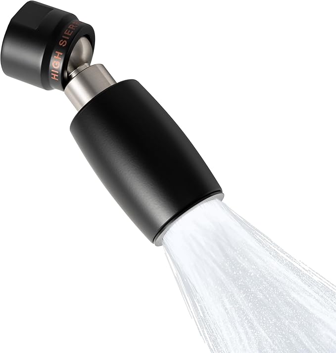 High Sierra Showerheads® - CLASSIC™ Solid Metal 1.5 GPM Award Winning, Low Flow Shower Head, Patented Nozzle Never Clogs - Matte Black Finish