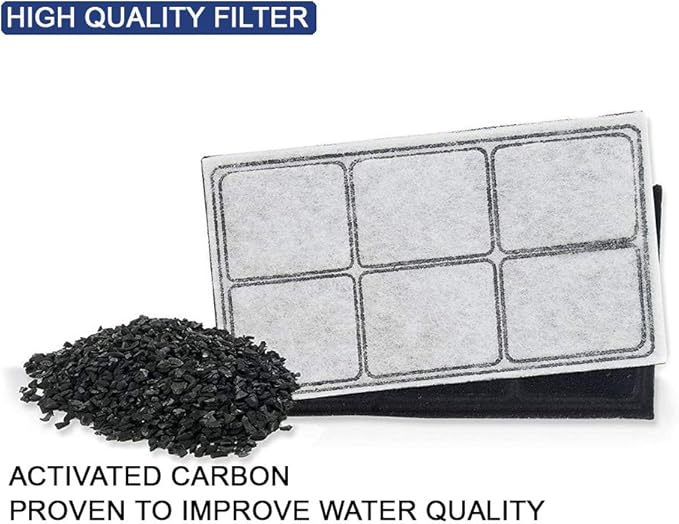 GOLDTONE 12-pack, 6-Chamber Carbon Replacement Pet Dog and Cat Water Filters for Drinkwell Pet Fountains, (12 pack)