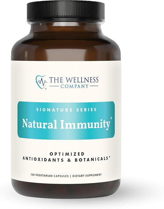 The Wellness Company Natural Immunity | 120 Capsule (2 Month Supply) | Formulated for Powerful Daily Immune Defense | Non-GMO, Vegan, Gluten Free | for Supporting Healthy Immune Function