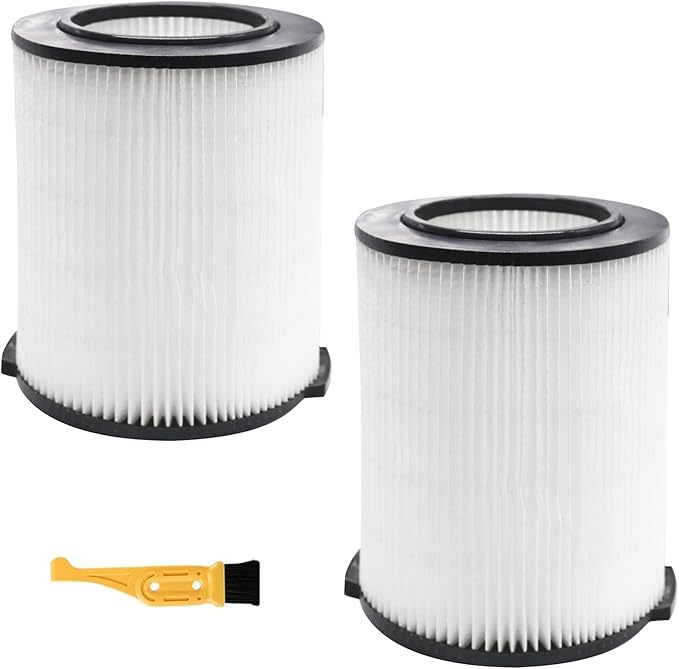 2 Pack VF4000 Replacement Filter for Shop Vac Wet Dry Vacuums 5-20 Gallon 72947 & for Husky 6-9 Gallon Vacuum Cleaners, Compatible with Rigid RV2400A WD5500 WD0671 WD1270 RV2600B WD06700 WD09450