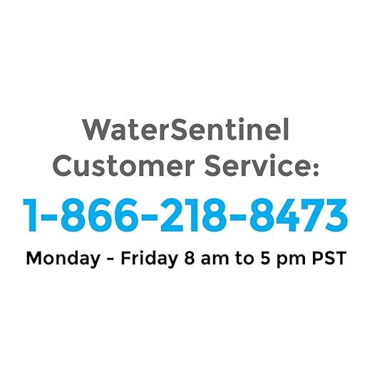 WaterSentinel WSA-1 Refrigerator Water Filter Replacement for Drinking Water Filtration, Fits Amana WF30, WF40, WF401, Sears Kenmore 46-9014, and more, Carbon Block
