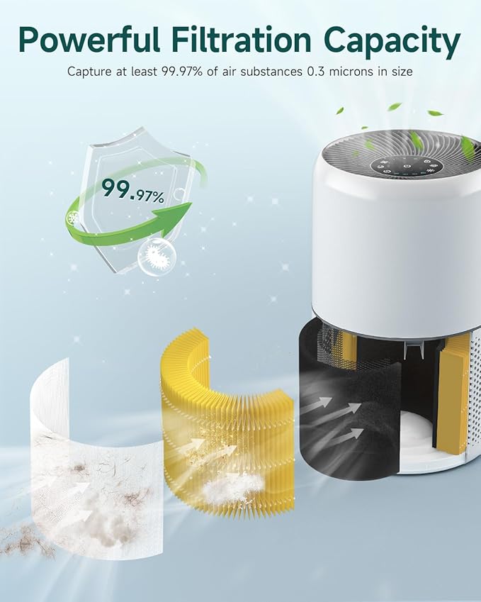 1-Pack Core 300 Pet Care Replacement Filter Compatible with LEVOIT Core 300 and Core 300S Air Purifier, H13 True HEPA, High-Efficiency Activated Carbon, Replace Core 300-RF-PA, Yellow