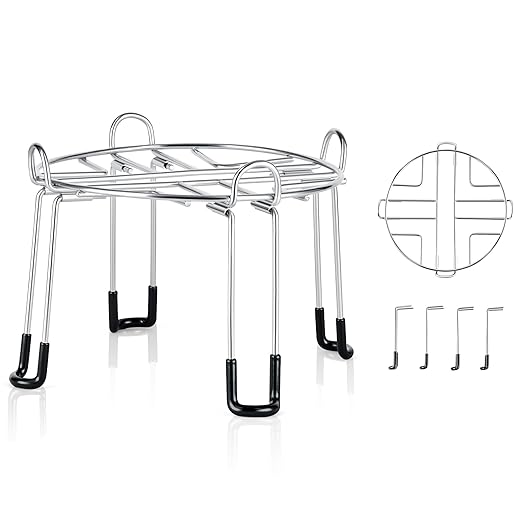 CO-Z Water Filter Stand, 9 in Diameter 6 in Tall Stainless Steel Stand Compatible with Berkey Big, Royal, Travel & More, Countertop Stand with Nonslip Rubber Feet for Most Medium Gravity Fed Filters