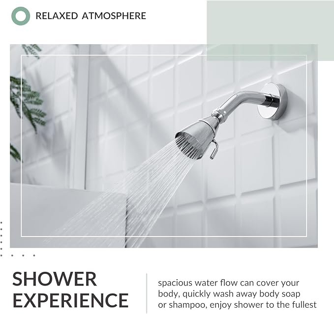 APLusee Soft Water Shower Head Chrome, Adjustment Brass Shower Wand Sprayer Replacement