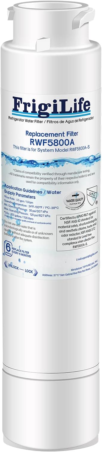 Refrigerator Water Filter Compatible with Frigidaire EPTWFU01, EWF02, Pure Source Ultra II, 1PACK