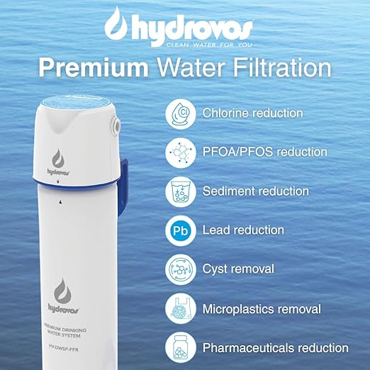 DWSP Premium Microplastic Water Filter, NSF 401/53/42 Certified Under Sink Drinking Water Filtration System, Direct Connect Kitchen/Bathroom Sink, Reduces PFOA, PFOS, Lead, Cysts, Asbestos, Chlorine