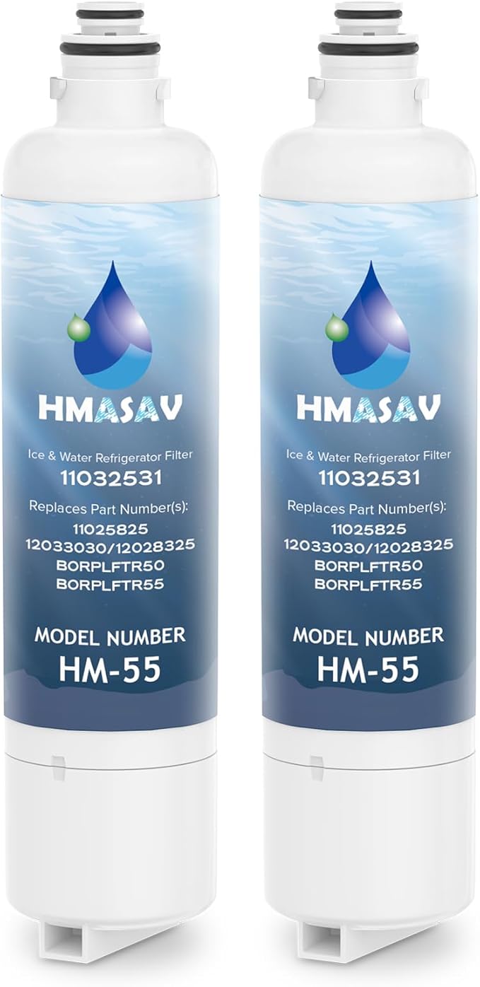 11032531 Filter Replacement - Compatible with Ultra Clarity Pro Water Filter Bosch, Thermador Water Filter Replacement for BORPLFTR50, BORPLFTR55, 12033030, 12028325, 11025825, 2PACK
