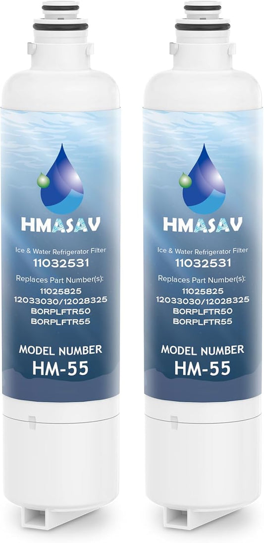 11032531 Filter Replacement - Compatible with Ultra Clarity Pro Water Filter Bosch, Thermador Water Filter Replacement for BORPLFTR50, BORPLFTR55, 12033030, 12028325, 11025825, 2PACK