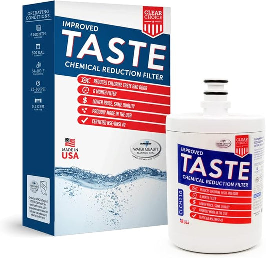 Clear Choice CLCH110 compatible for LT500P Refrigerator Water Filter LG 5231JA2002A Filter NSF 42 Certified