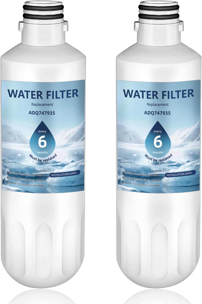 LT1000P ADQ747935 Water Filter LT1000P Replacement for LG LT1000P®/PC/PCS ThinQ® Water Filter,AGF80300704,LMXS28626S,LFXS26973S,LRFLC2706S,LRFS28XBS,LFXC22526S