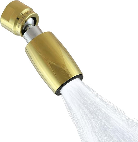 High Sierra Showerheads® - CLASSIC™ Solid Metal 1.25 GPM Award Winning, Ultra Low Flow Shower Head, Patented Nozzle Never Clogs - Polished Brass Finish