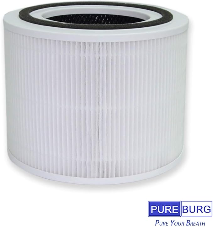 PUREBURG Replacement Filter Compatible with TCL Breeva A1C Air Purifier AR1CS, H13 HEPA and Activated Carbon 2-Pack