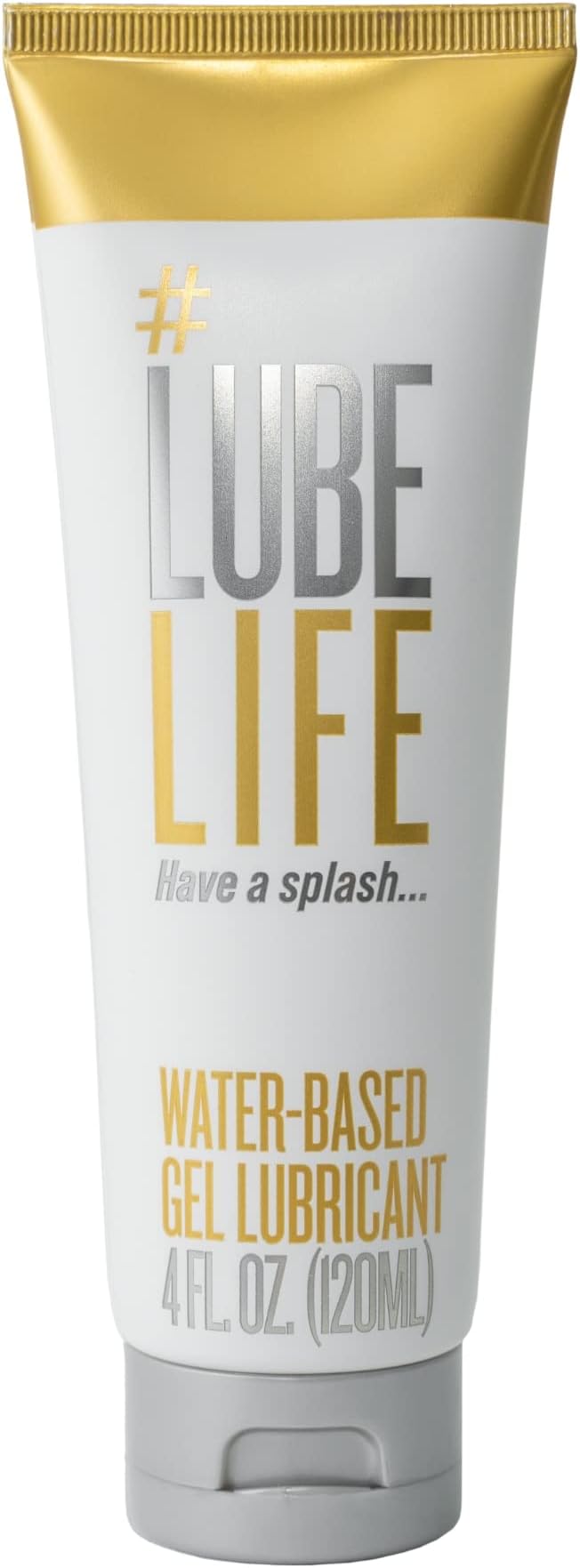 LubeLife Thick Water Based Lube – Gel Personal Lubricant for Men, Women & Couples – Non-Drip Jelly Texture, Toy & Condom Safe, Travel Size, 4 Fl Oz