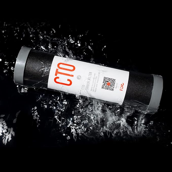 ActivatedCarbon Water Filter Coconut Shell CTO Cartridge, Carbon Block for Drinking Water Filter replacement, 2.5 x 10