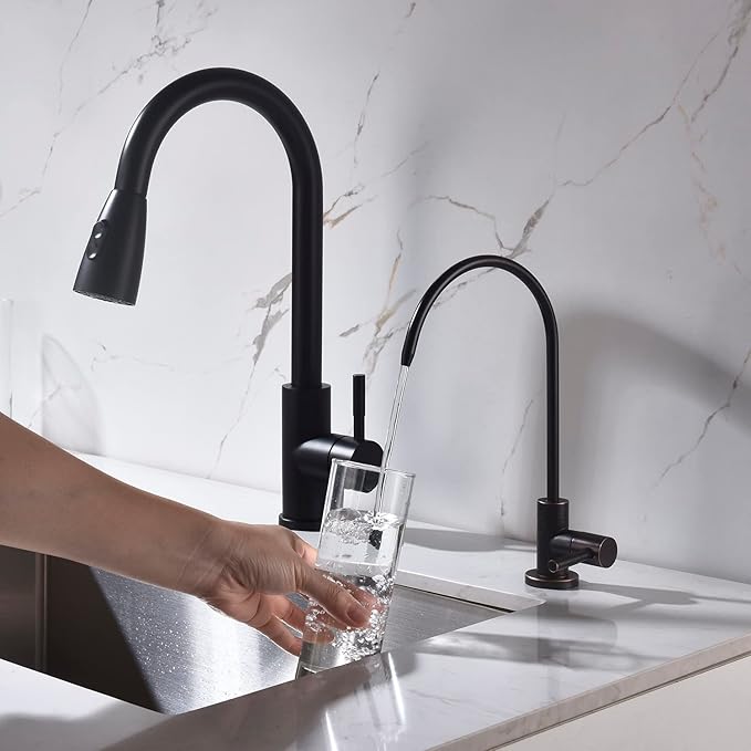 Apaix Drinking Faucet Oil Rubbed Bronze, Kitchen Purifier for Non-Air Gap Reverse Osmosis Water Filter System