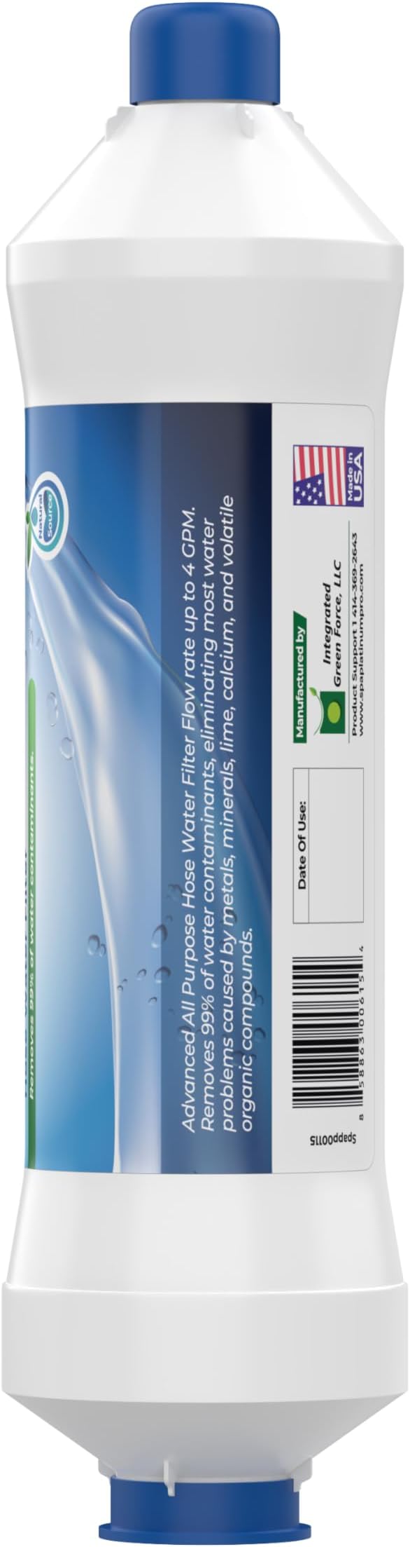 Spa Platinum Pro All Purpose Hose Water Filter for Pools, Spas, and RVs | High Performance Water Filtration System | Filters Up to 40,000 Gallons for Clean and Safe Water Use