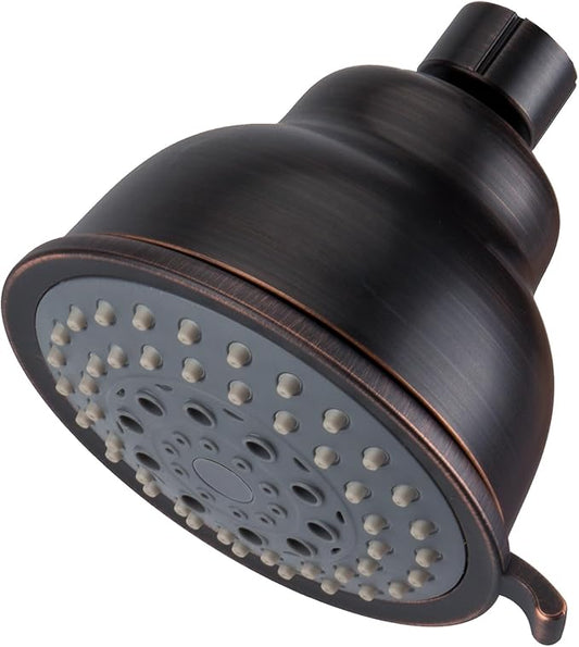 Voolan High Pressure Shower Head - 5 Function Rain Shower Head - Comfortable Shower Experience Even at Low Water Flow - Oil-Rubbed Bronze