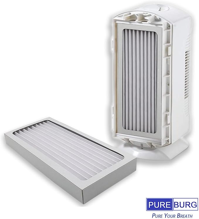 PUREBURG 990051000 Replacement True HEPA Filter Compatible with Hamilton Beach TrueAir 04383 04384 04385 04386 Compact Pet Air Purifiers,H13 2-Pack
