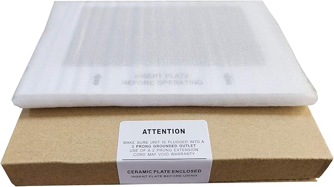 Universal Ceramic Ozone Plates for Generic Ozone Generators Washable Purification Air Purifier, 6.5" x 4.5" Inches Replacement Ozone Plates (3 Pack)